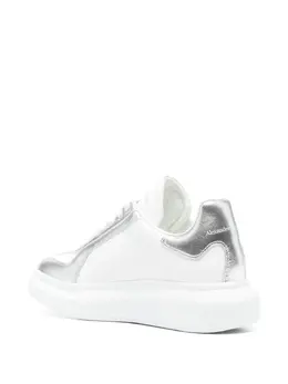 Кожаные кроссовки с металлическими вставками Alexander McQueen, белый 31897518 | белый
