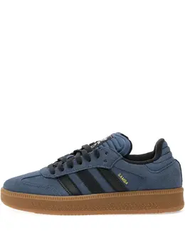 Кроссовки Samba с тремя полосками Adidas, синий 31966434 | синий