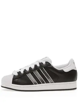Кроссовки с тремя полосками и ракушкообразным носком Adidas, черный 31964842 | черный