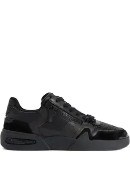 Кеды Frankie с кристаллами Giuseppe Zanotti, черный 30944927 | черный