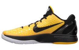 Кроссовки Nike Zoom Kobe 6 Basketball, черный/желтый/белый 429659-700