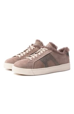 Замшевые кеды Santoni wbgg61421pnnpsxs