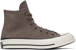Кроссовки Chuck 70 Heritage Suede серо-коричневого цвета Converse 16680581 | pure pumice/cave greent/egret
