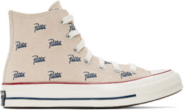 Высокие кроссовки Chuck 70 от Off-White Patta Edition Converse 16791881 | natural ivory/insignia blue