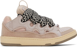 Розовые кожаные кроссовки Curb Lanvin, Pale pink 17035051 | pale pink