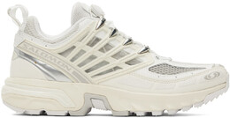 Бело-серебристые кроссовки ACS Pro Salomon 14766501 | white/vanilla ice/lunar rock
