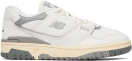 Белые и серые кроссовки 550 New Balance 16003571 | sea salt/team away grey/calcium