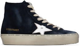 Классические кроссовки Navy Hi Francy Golden Goose 15852291 | blue/silver