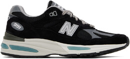 Черные кроссовки «Сделано в Великобритании» 991v2 New Balance 15965511 | black/grey