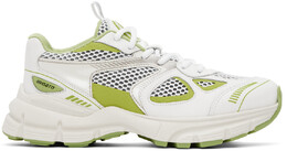 Бело-зеленые кроссовки для марафонца Axel Arigato 12150621 | white/lime