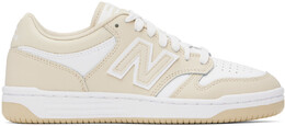 Бежевые и белые кроссовки 480 New Balance 15965841 | timberwolf/white