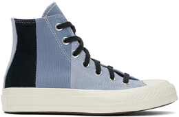 Сине-черные замшевые кроссовки Chuck 70 в стиле пэчворк Converse 14952151 | rainy daze/thunder daze blue/black