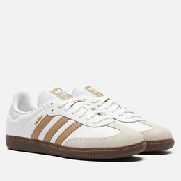 Кроссовки Adidas Samba OG, цвет белый, размер 41.5 EU jr0912-4967536