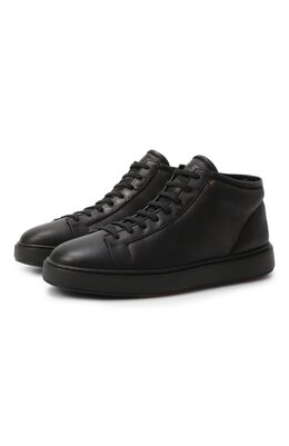 Кожаные кеды Cleanic Santoni mbcg22141neapece