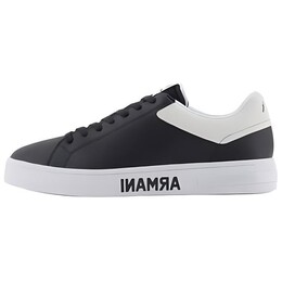 Кеды мужские, обувь для скейтбординга низкая черный/белый Armani Exchange xux216xv8541k599 | black/white