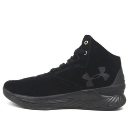 Кроссовки curry 1 lux mid 'black suede' Under Armour, черный 1298701-001 | black
