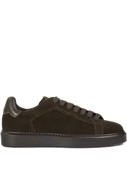 Doucal's lace-up suede-leather sneakers 32028136