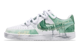 Кроссовки для скейтборда Court Vision Low Unisex Low-Top White/Green Nike cd5463-101（team78-青花） | white/green