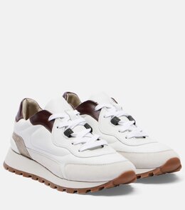Кожаные кроссовки Brunello Cucinelli, белый p01058348 | white