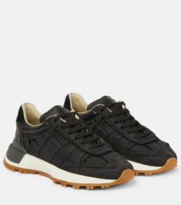 Кроссовки из нейлона и замши Maison Margiela, черный p00653281 | black