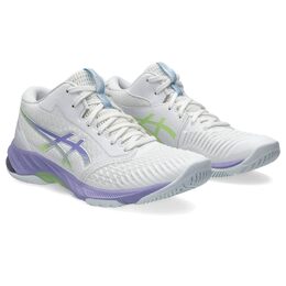 Кроссовки Asics Women'S Netburner Ballistic Ff Mt 3 Volleyball Shoe, White/Vapor 9956210 | white/vapor
