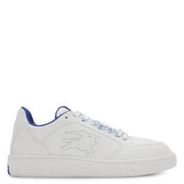 Burberry Stock Leather EKD Logo Low-Top Sneakers, Brand Size 40 ( US Size 7 ) 8095424