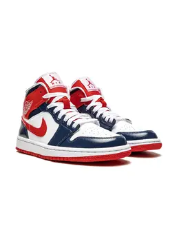 Jordan Air Jordan 1 Mid "Patent Leather Navy/White/Red" sneakers 16955606