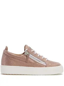 Giuseppe Zanotti Gail metallic-effect sneakers 17051797