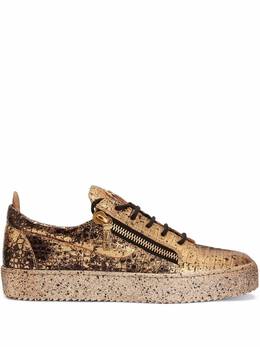Giuseppe Zanotti Frankie crocodile-effect leather sneakers 17438915