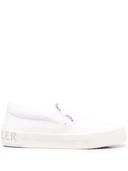 Moncler logo trimmed slip-on sneakers 17900665