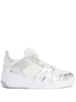 Giuseppe Zanotti Talon crocodile-effect leather sneakers 17439922