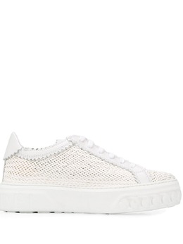 Casadei woven low-top sneakers 14691964
