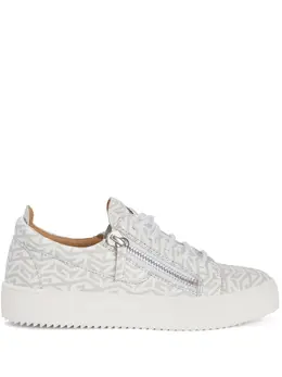 Giuseppe Zanotti Gail monogram-print low-top sneakers 17712708
