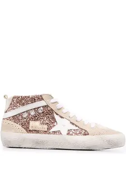 Golden Goose Mid Star glitter sneakers 18091031