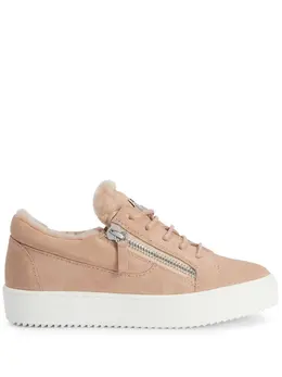 Giuseppe Zanotti Gail shearling-trim sneakers 18423364