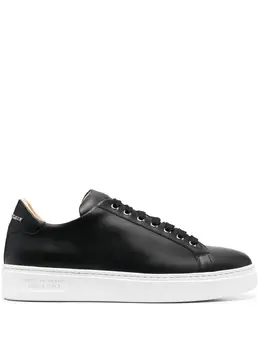 Philipp Plein Skull and Plein low-top leather sneakers 17353915