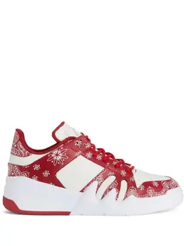 Giuseppe Zanotti Talon low-top bandana-print sneakers 17713120