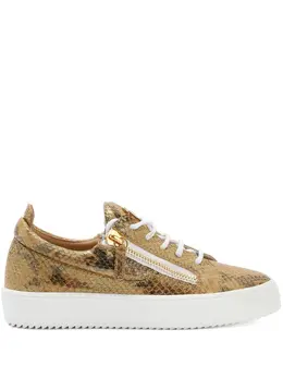 Giuseppe Zanotti Gail snakeskin-effect sneakers 18425083