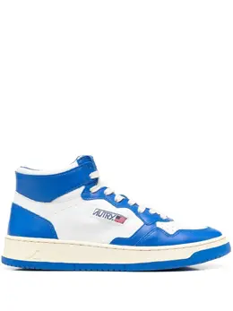 Autry contrast-panelled hi-top sneakers 18465416