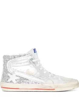 Golden Goose logo-patch lace-up sneakers 17921295