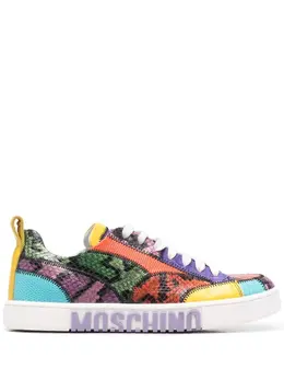 Moschino logo colour-block sneakers 18458942
