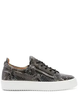 Giuseppe Zanotti Gail snakeskin-effect sneakers 18424322