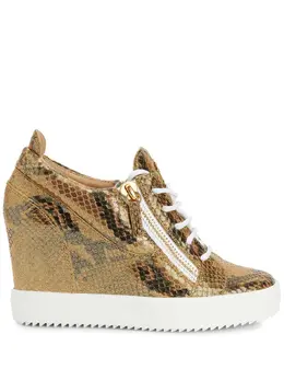 Giuseppe Zanotti Kriss wedge-heel sneakers 18423329