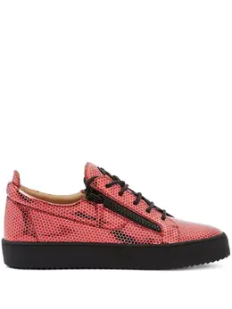 Giuseppe Zanotti Frankie hexagon-print sneakers 18425114