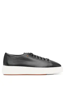 Santoni leather low-top sneakers 18807488