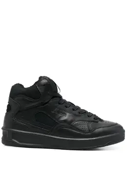 Jil Sander logo-embossed high-top sneakers 18797255