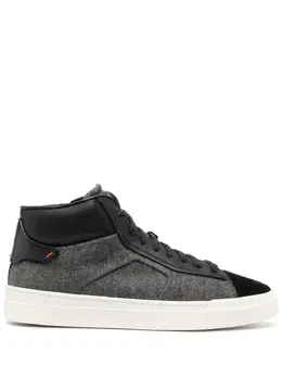 Santoni panelled high-top sneakers 18805328