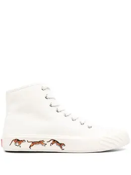 Kenzo tiger-print lace-up sneakers 18574822