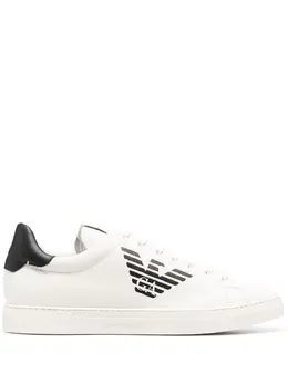 Emporio Armani lace-up logo-print sneakers 19061657