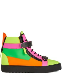 Giuseppe Zanotti Coby colour-block high-top sneakers 18465344